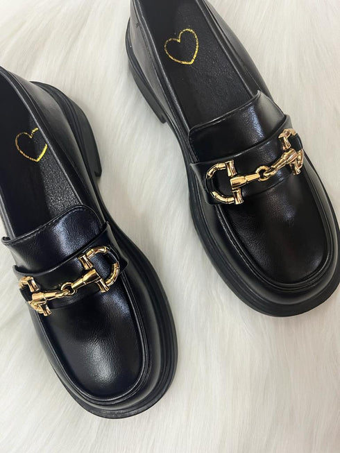 Round Toe Chunky Loafers